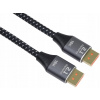 PremiumCord DisplayPort 2.1 kábel, 16K @ 60Hz, 8K @ 120Hz, 4K @ 240Hz, 165Hz, 144Hz kovové a pozlátené konektory, 1,5m