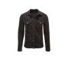 Pánska Riflová Bunda Konrad Čierna ar0907