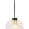 Závesná lampa Two-Layer čierna
