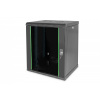 DIGITUS Digitus DN-19 12-U-SW rack 12U Nástenný regál Čierna (DN-19 12-U-SW)