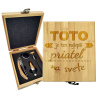 Sablio Darčeková sada na víno Toto je ten najlepší priateľ na svete: 147×168×49 mm