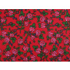 Stoklasa Bavlněná látka / plátno folklor růže METRÁŽ - 1 (22303-2) červená