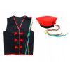 Kostým pre chlapca- Cracow Vest Highlander Folk Hat [XL] (Cracovian Outfit Serdak a Folk Hat Highlander XL)