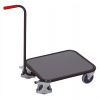 Variofit Prepravná plošina s madlom, Variofit, ložná plocha 60 x 50 cm, do 250 kg, modrá/antracit Farba: antracit RAL7016