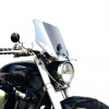 Loster 1 MS - Športové plexisklo pre Yamaha XV 1700 Road Star Warrior 2002-2010, Farba plexiskla tmavé dymové, Farba montážnej sady Strieborná