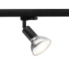 RENDL FAX E27 na trojokruh. lištu čierna 230V LED E27 15W