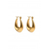 Marc Malone Módne pozlátené náušnice Isla Gold Earrings MCE250265G