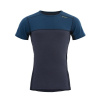 Tričko DEVOLD Lauparen Merino 190 T-Shirt M Flood/Night/Ink M