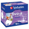 Verbatim DVD+R, 43508, DataLife PLUS, 10-pack, 4.7GB, 16x, 12cm, General, Advanced Azo+, jewel box,