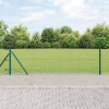 VidaXL Plot z oceľových článkov s 13 flanovanými stĺpikmi 0.4 x 25 m