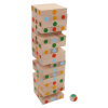 Veža Jenga prírodná s bodkami