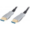 LANBERG Aktivní optický kabel High Speed with Ethernet 2.0, 4K@60Hz, M/M, délka 100m, černý, zlacené konektory CA-HDMI-20FB-1000-BK