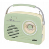 RETRO rádio PISTÁCIA sieťová batéria FM MP3 USB SD ELTRA Luiza mätová