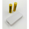 USB Power Banka na 2x 18650 batérie biela