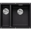 Drez jednokomorový s odkvapom Blanco SUBLINE, granit čierny