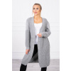 Dámsky sveter dlhý kardigán MI2019-2 tmavošedý