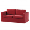 Dekoria Poťah na sedačku Karlstad (nerozkladací, 2-miestny, dlhý), Rød, 165 x 89 x 64 cm, Velvet, 704-15