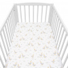 Bavlnené prestieradlo do postieľky New Baby Husičky 120x60 cm