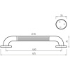 Nimco Plastová rukoväť 400x35 mm BM 1235-05
