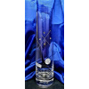 LsG-Crystal Váza skleněná vázička 4 x Swarovski krystal broušené ryté dekor Karla A-932 240 mm 1 Ks.