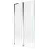 Mexen Mist L, 2-krídlová vaňová zástena 100 x 150 cm, číre sklo, chrómový profil, 8A9L-100-011-01-00