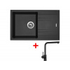Sinks LINEA 780 Metalblack + Elka čierná matná