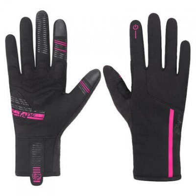 Etape Diana WS+ dámske rukavice čierna-ružová (S)