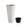 Prosperplast Kvetináč SAND SLIM biely 29,6 cm