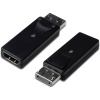 Digitus DB-340602-000-S DisplayPort / HDMI adaptér [1x zástrčka DisplayPort - 1x HDMI zásuvka] čierna dvojžilový tienený, zablokovateľný; DB-340602-000-S