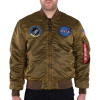 Alpha Industries Pánska Zimná bunda MA-1 VF NASA Battlewash Hnedá L