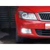 LED žiarovky pre denné svietenie Škoda Octavia II facelift -- rok výroby 2009-12
