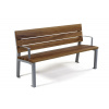 Kovová lavička Milano Smrekové Žiarovo vypaľovaná farba komaxit
