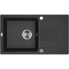 Laveo CELIA granitový drez 76 x 44 cm, čierny SBC_711T