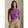 Bavlnený sveter Polo Ralph Lauren fialová farba, ľahký, 211972118 XL