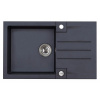 Alveus ROCK 130 kuchynský granitový drez so sifónom 78x48 - G-91 Black 1090942