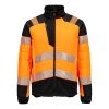 PORTWEST Bunda T170 PW3 Hi-Vis Hybrid Baffle, reflexní, zateplená POR-T170OBRM M Oranžová/černá