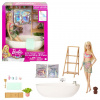 Barbie a kúpeľ s mydlovými konfetami blondínka