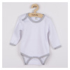 Kojenecké body New Baby šedý lem vel.68 (Dětské body New Baby šedý lem vel.68)