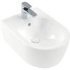 VILLEROY & BOCH Avento závesný bidet s otvorom, s prepadom, 370 x 530 mm, biela alpská, s povrchom CeramicPlus, 540500R1