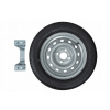 Rezervné koleso pre prívesný vozík s držiakom PNEUMATIKA 155/70 DISK 4Jx13