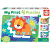 EDUCA Moje prvé puzzle Zvieratká z divočiny 4v1 (5,6,7,8 dielikov)