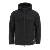 Firetrap Men's Windproof Hooded Long Sleeve Reflective Performance Training Jacket Black S