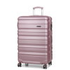 Veľký cestovný kufor s expandérom ABS, TSA 100l Worldline 628 růžová světle