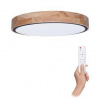 LED stropné svietidlo Solight Iron Oak, 48W, s diaľkovým ovládačom, 3360lm, 40cm, stmievanie, studená/neutrálna/teplá biela (WO8005) hnedé