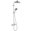 KIELLE Oudee nástenný sprchový systém s termostatom, horná sprcha priemer 260 mm, ručná sprcha 3jet, chróm, 20602010
