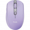 Trust Ozaa /Kancelářská/Optická/Pro praváky/3 200 DPI/Bezdrátová USB + Bluetooth/Fialová 25384