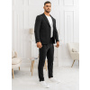 Čierny pánsky ležérny oblek Bolf 01