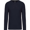 KARIBAN VINTAGE K359 / Pánske tričko s dlhým rukávom - navy 4XL