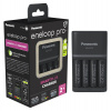 Panasonic Eneloop Charger BQ-CC55 + 4 x R6/AA Eneloop PRO 2500mAh BK-3HCDE K-KJ55HCD40E (Nabíječka má 4 samostatné nabíjecí kanály. Lze nabíjet 1, 2, 3 nebo 4 baterie současně. Průběh nabíjení a jeho