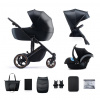 KINDERKRAFT SELECT Kočík kombinovaný 3v1 Prime 2 Venezian Black, Premium KSPRIM02BLK300I